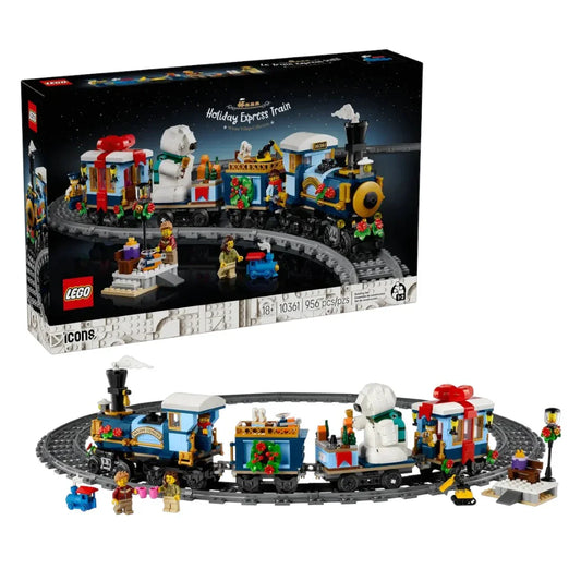 LEGO 10361 Holiday Express Train – Christmas Building Set (956 Pieces) | Festive Collectible Train Toy For Adults & Kids