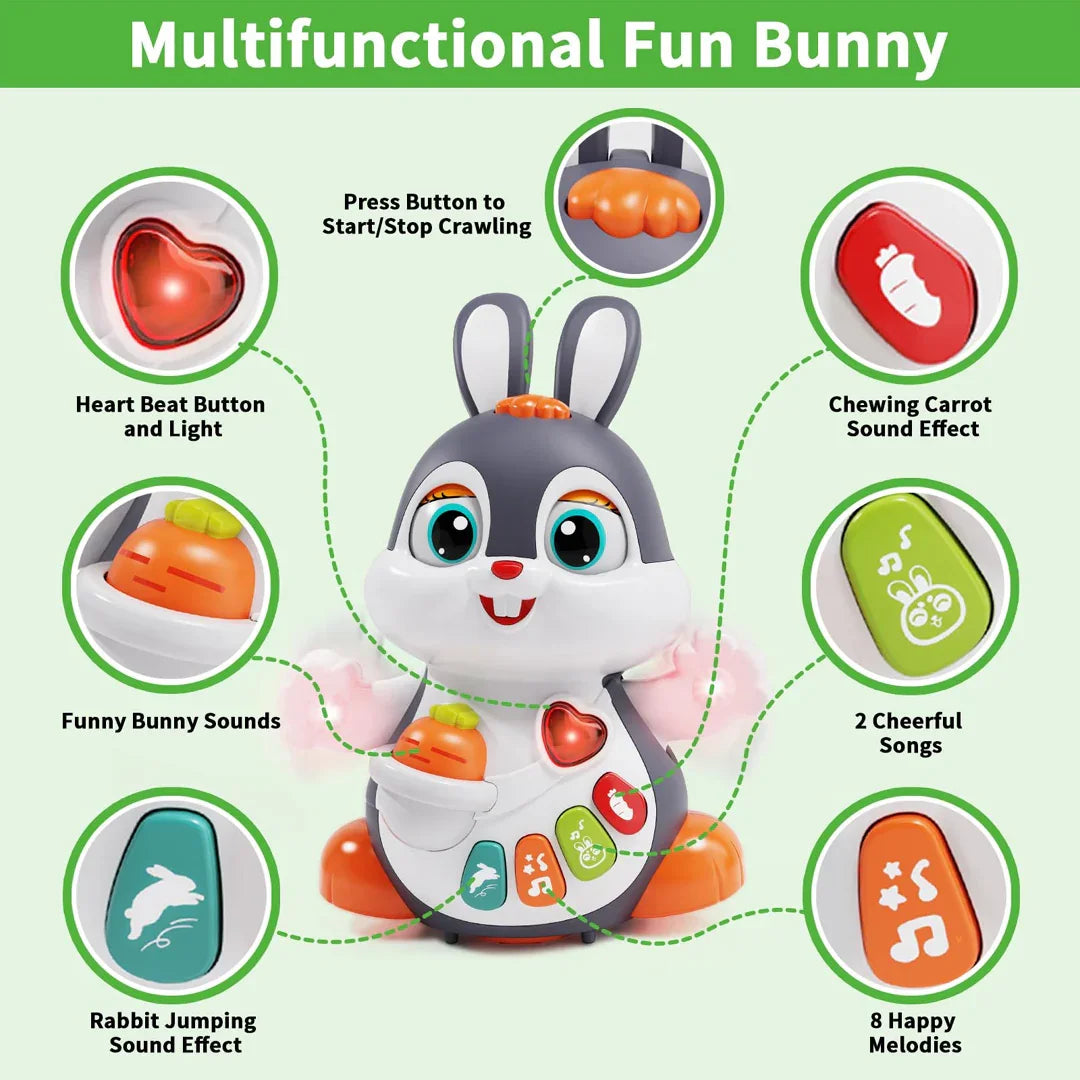 HOLA Multifunctional Fun Bunny – Interactive Sound & Light Toy for Toddlers - Jaiman Toys