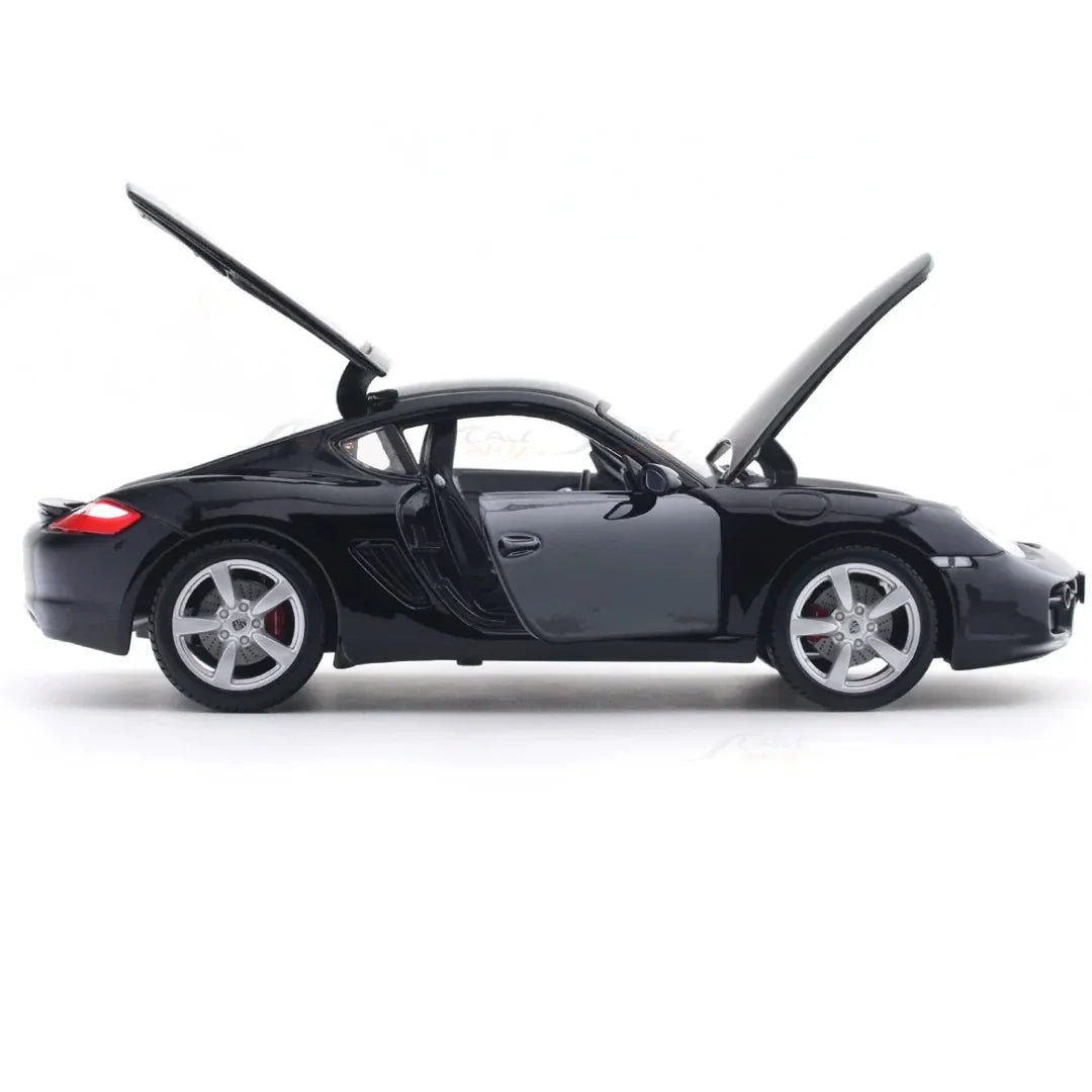 Maisto Porsche Cayman S Black 1:18 Scale Diecast Model Car – Licensed Collectible Sports Car Replica
