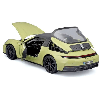 Porsche 911 Targa 4 GTS (992) Light Yellow 1:18 Maisto | Licensed Diecast Model Car Collectible