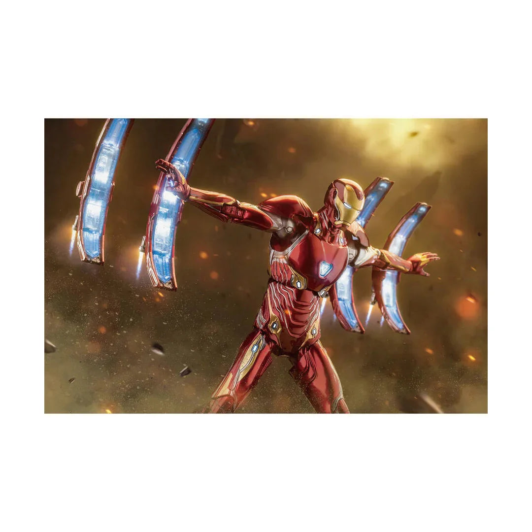 ZD Toys Iron Man Mark 50 (Mark L) – Avengers Infinity War 7-Inch Action Figure | Nano-Weapon Display Base Edition
