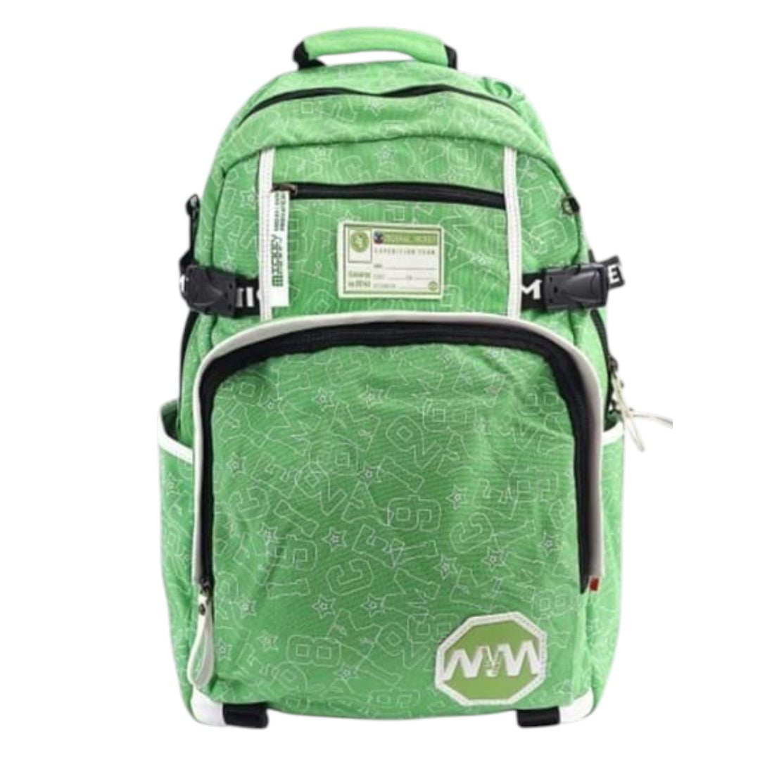 Kids School Backpack – Lightweight Ergonomic School Bag with Multiple Compartments, Padded Straps & Bottle Pocket (Green)