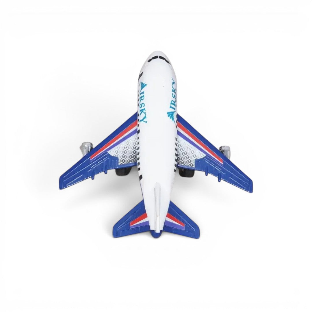 Centy Fly High Press & Go Mini Jet A-747 Toy Airplane | Blue Wings Friction Powered Aircraft Toy for Kids 3+ | BGX