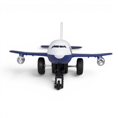 Centy Fly High Press & Go Mini Jet A-747 Toy Airplane | Blue Wings Friction Powered Aircraft Toy for Kids 3+ | BGX