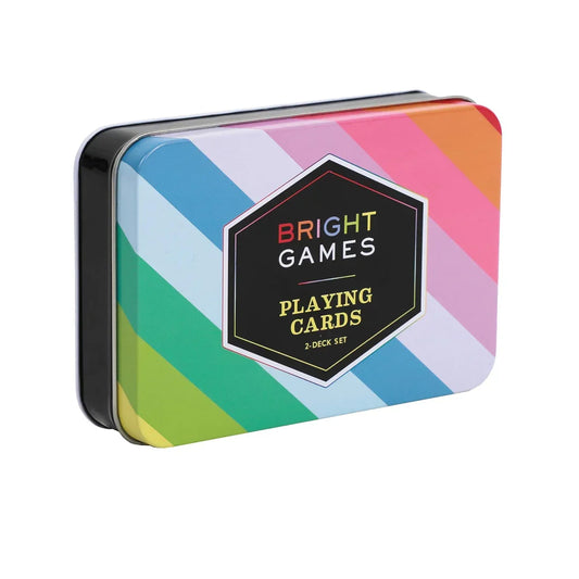 Chronicle Books Bright Games – 2-Deck Playing Cards Set in Bright Colors - Jaiman Toys