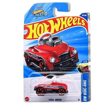 Hot Wheels 1:64 Scale 5-Car Set – Honda S800 Racing HW Race Day, Pedal Driver, Chevy Blazer 4x4, Mazda REPU & Haulerback Let's Race HYX68