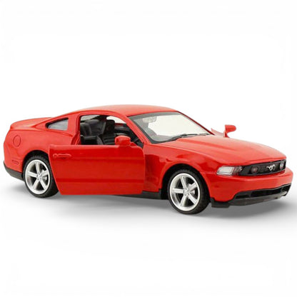 MSZ 1:43 Ford Mustang GT Die-Cast Model Car – RED | Pull Back, Openable Doors (67310)