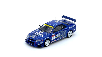 INNO64 Nissan Skyline GT-R R34 Endless Advan #3 Super Taikyu Series 2002 Winner 1:64 Diecast Model Car