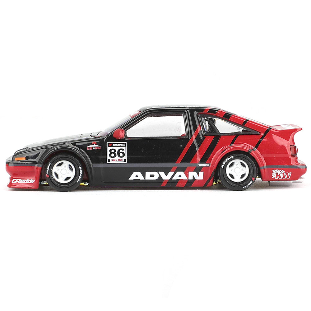 Kaido House x MINI GT 1:64 Toyota AE86 Sprinter Trueno Kaido ADVAN Diecast Model Car | KHMG214 | Collector Box