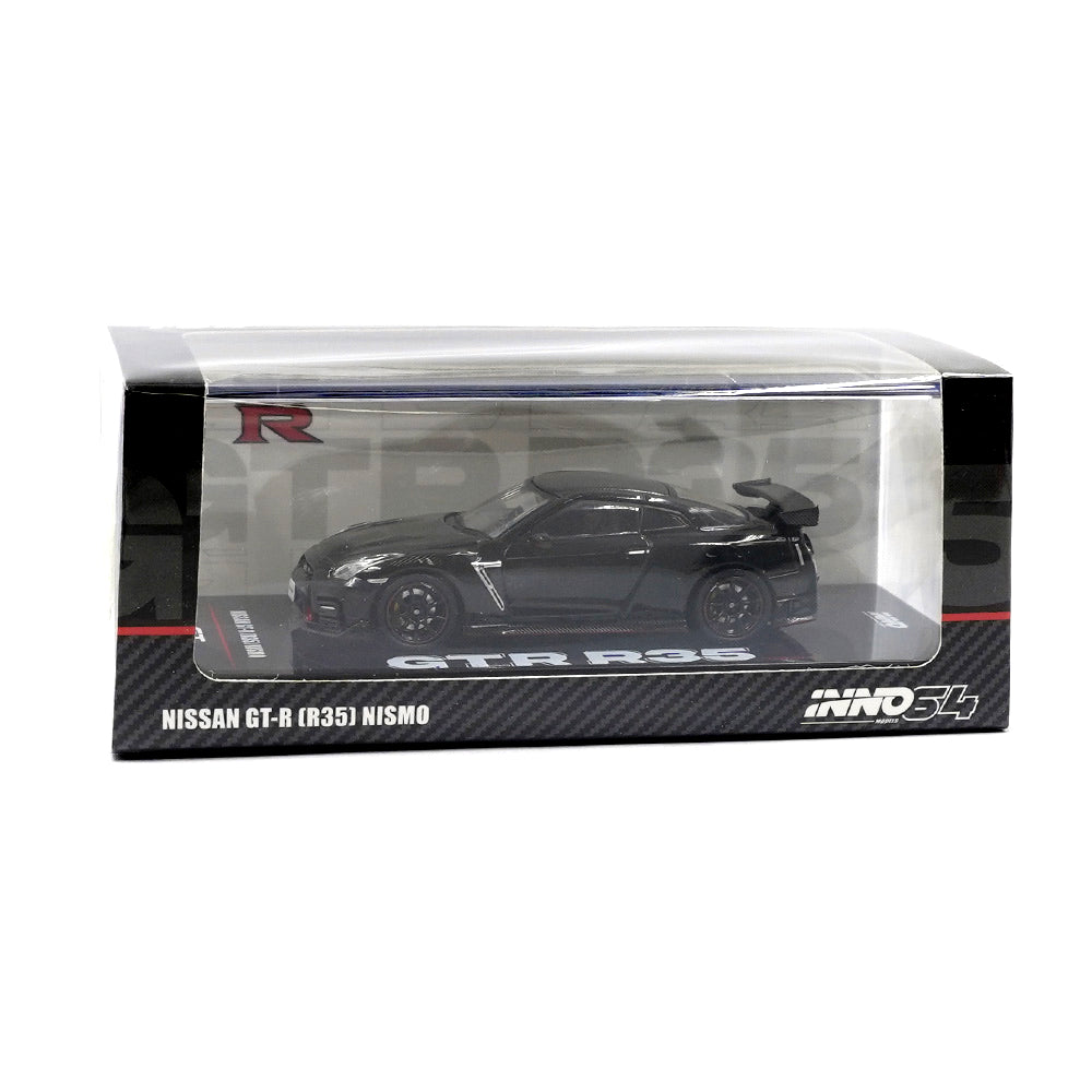 INNO64 1:64 Nissan GT-R R35 NISMO Black Die-Cast Model with Display Case