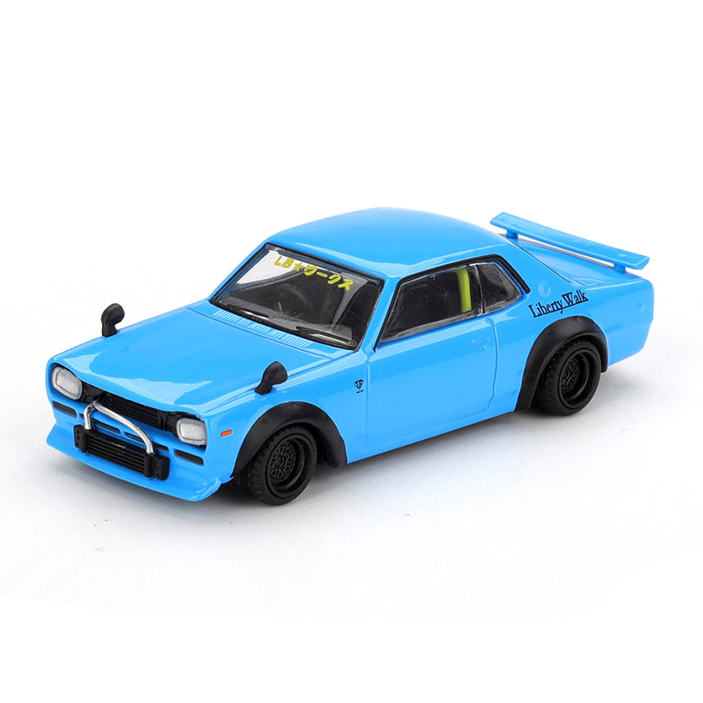 MINI GT 1:64 Nissan LB☆Works Hakosuka Baby Blue | Liberty Walk