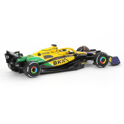 MINI GT 1:64 McLaren MCL38 #81 – 2024 F1 Monaco GP 2nd Place Oscar Piastri | Formula 1 Die-Cast Collectible Model Car