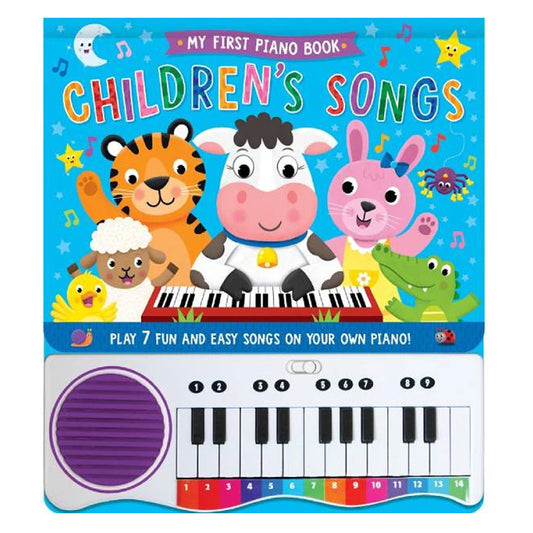 My First Piano Book: Children’s Songs – Interactive Sound Book with Built-In Keyboard