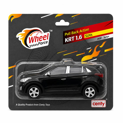 Centy Wheel Force KRT 1.6 Pull Back Action SUV Die-Cast Toy Car for Kids | Friction Powered Mini SUV | Assorted Colours | BGX