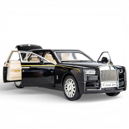 HQT 1:22  Scale Die-Cast Luxury Car Model with Light & Sound – Pull Back Action -Black