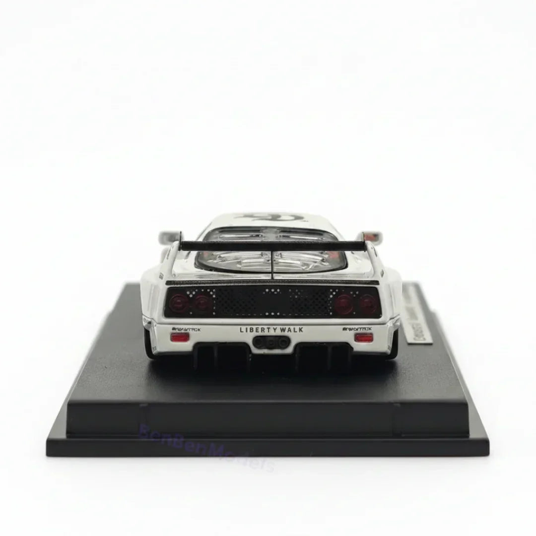 GHOST PLAYER LBWKフェラーリＦ40 Ghost Player 1:64 Scale LBWK Ferrari F40 #58 White Racing Diecast