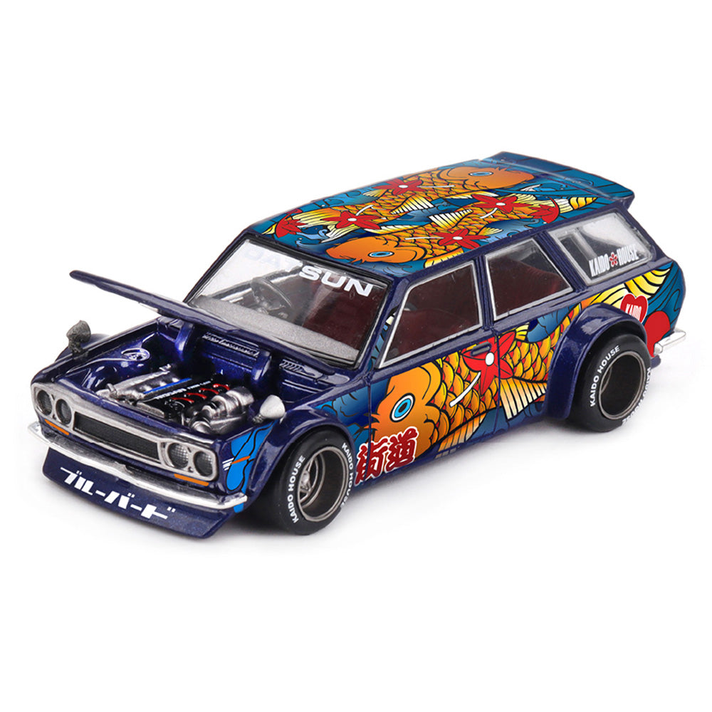 Kaido House x MINI GT 1:64 Datsun Kaido 510 Wagon Koi Wagon V1 Die-Cast Model Car