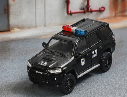 GCD Toyota 4Runner TRD Pro Police SUV Diecast Model 1:64 Scale – Detailed Collector Miniature with Display Box