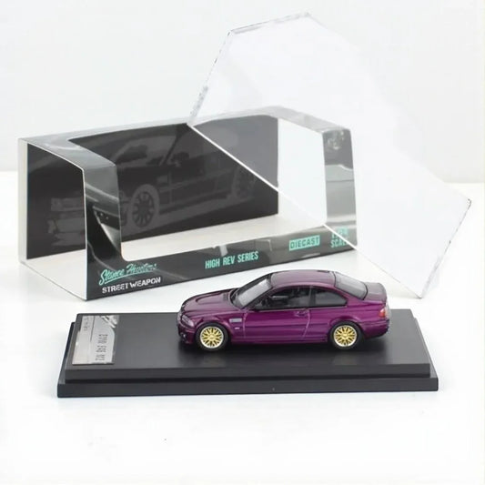 Stance Hunters  1:64  x High Rev Series BMW E46 M3 Purple -Diecast Car