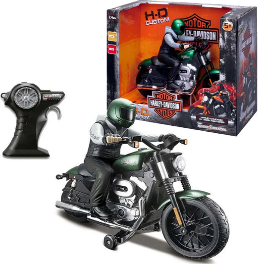 Maisto Tech RC Harley-Davidson XL 1200N Nightster – Green 1:6 Scale Motorcycle with Remote Control - Jaiman Toys