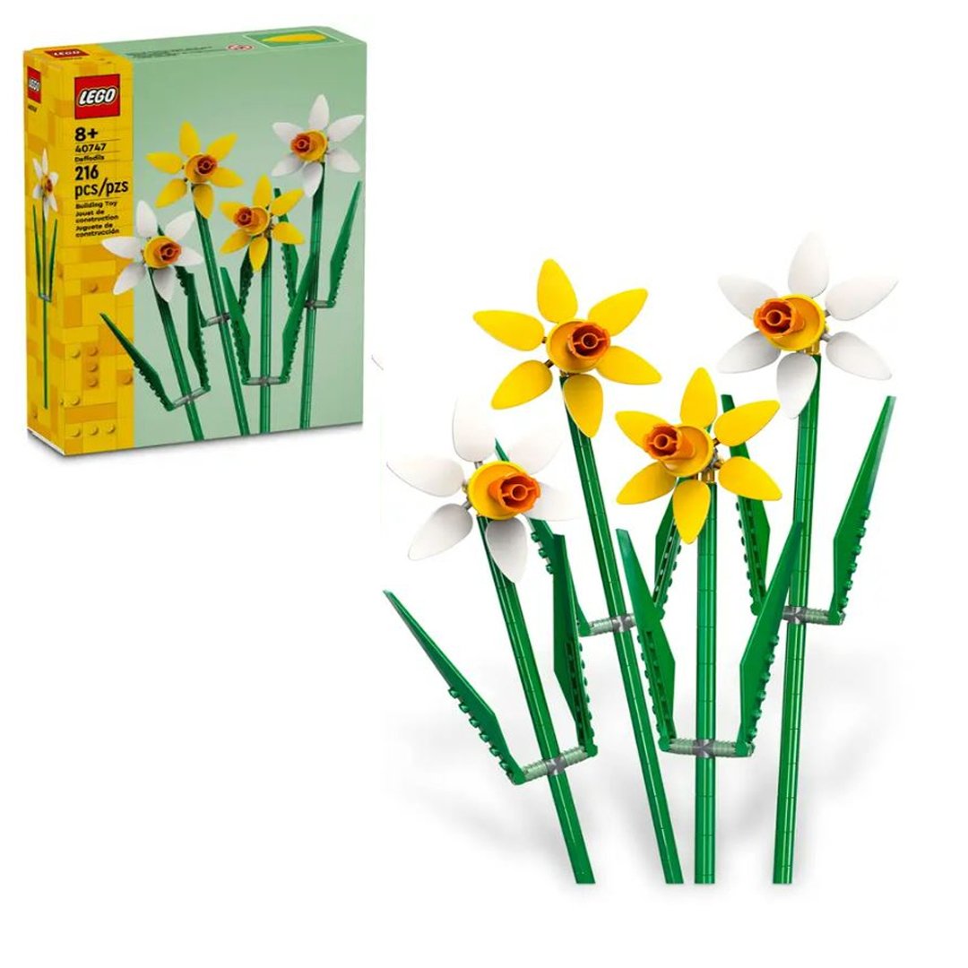 LEGO Daffodils Flowers (40747) – Create Your Floral Masterpiece- Age 8+