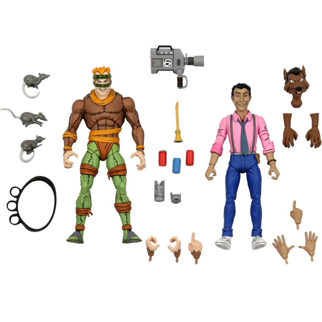 NECA TMNT King Rat & Vernon 2-Pack – 7" Action Figures - Jaiman Toys