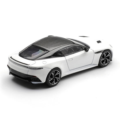 MINI GT 1:64 Aston Martin DBS Stratus White | Premium Die-Cast Collectible Model Car
