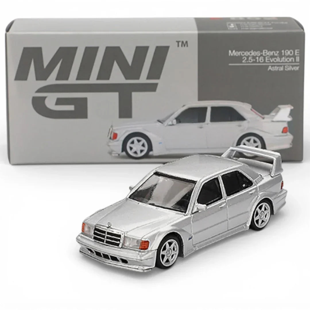 Mini GT 1:64 Racing Duo – Subaru Impreza WRC98 #3 – 1998 Rally Monte Carlo 3rd Place Blue &  Mercedes-Benz 190E 2.5-16 Evolution II Astral Silver Diecast Models