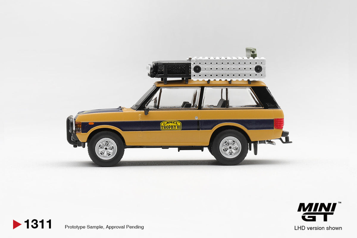 MINI GT 1:64 Range Rover 1981 Camel Trophy Sumatra Diecast SUV – N. Sudmann & F. Hofmann