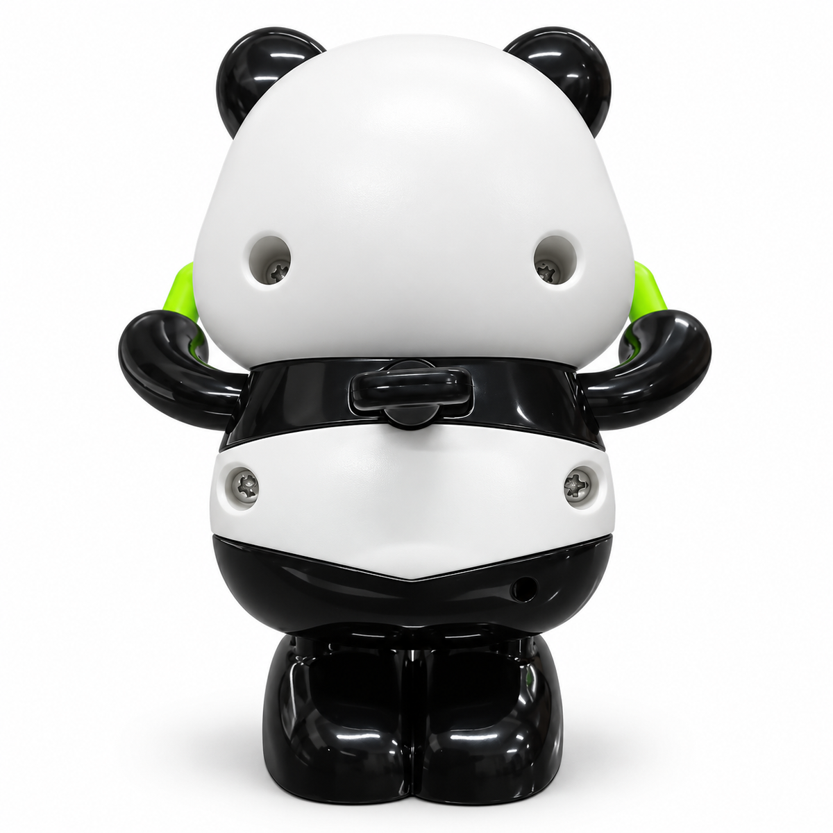 Mini Panda Roller Toy for Kids, Cute Wind-Up Rolling Panda Toy with Moving Action, Battery-Free Mechanical Animal Toy, Black & White Panda, Pack of 1