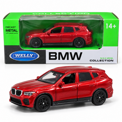 Welly 1:64 BMW X5 SUV Metallic Red Die-Cast Model Car