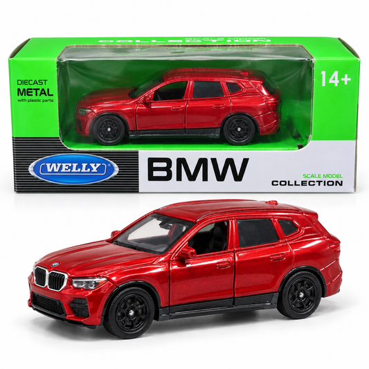 Welly 1:64 BMW X5 SUV Metallic Red Die-Cast Model Car