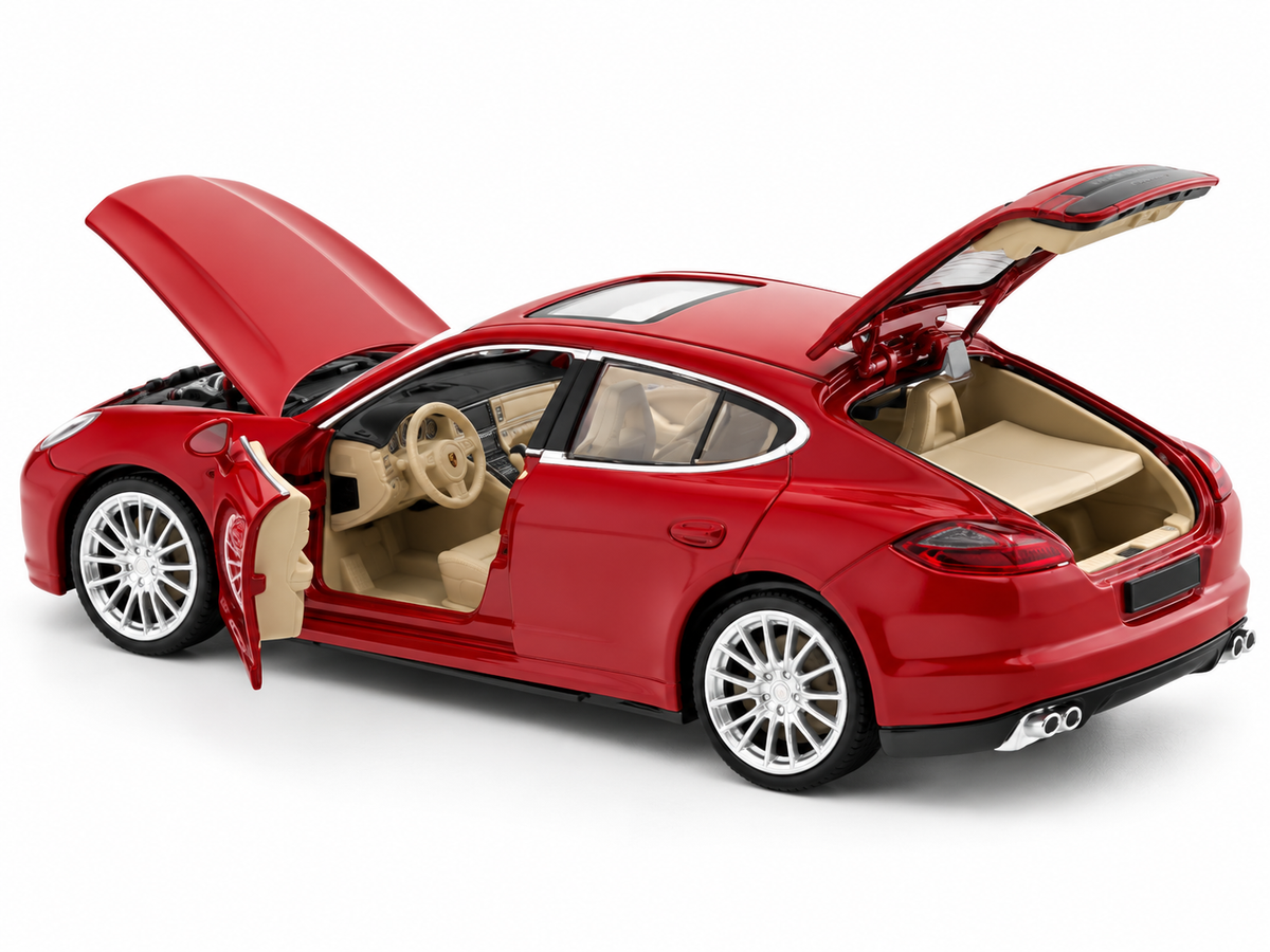 MSZ 1:24 Porsche Panamera S Red Die-Cast Model Car – Street Series