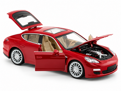 MSZ 1:24 Porsche Panamera S Red Die-Cast Model Car – Street Series