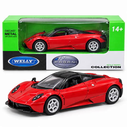 Welly 1:64 Pagani Huayra Dark Metallic Red Die-Cast Metal Model Car