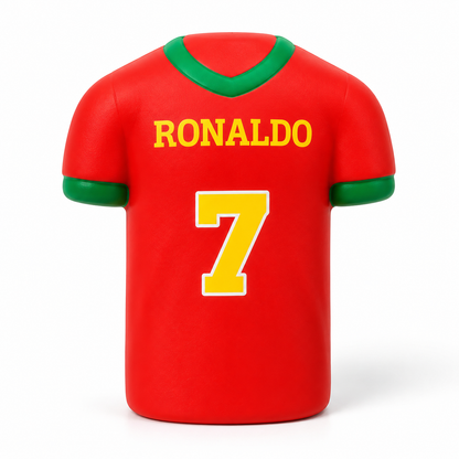 Football Soccer Jersey Slow-Rise Foam Squishy Toys | Multi-Variant Collection (Messi, Ronaldo, Neymar Jr, Mbappé, Suárez, Prime Time) | Squeeze Stress Relief Toy & Desk Fidget