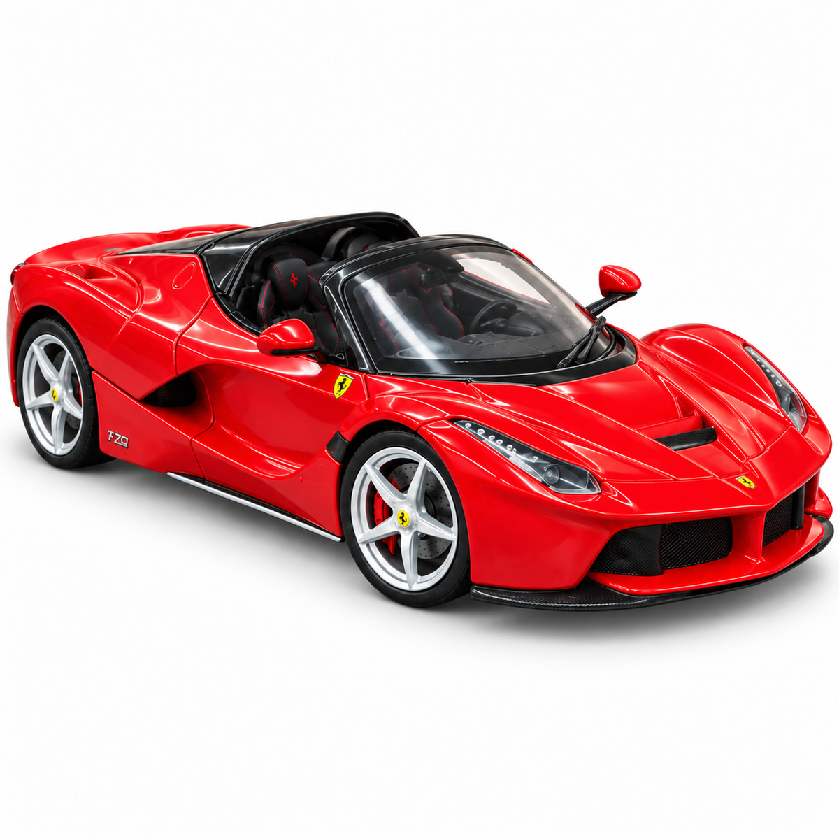 Bburago Ferrari LaFerrari Aperta 1:24 Scale Die-Cast Model Car – Red Supercar Replica with Detailed Interior, Realistic Wheels & Premium Collectible Display Model