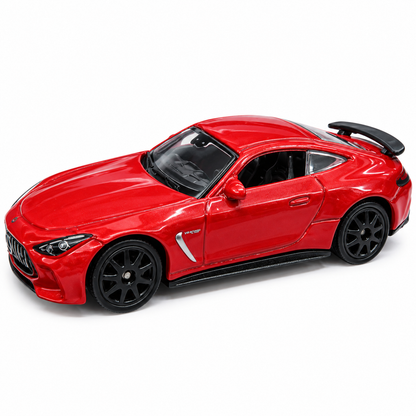 Welly Mercedes-AMG GT 63 1:64 Scale Diecast Metal Model Car – Metallic Red Sports Coupe Miniature Collectible with Realistic Detailing | 14+ Years