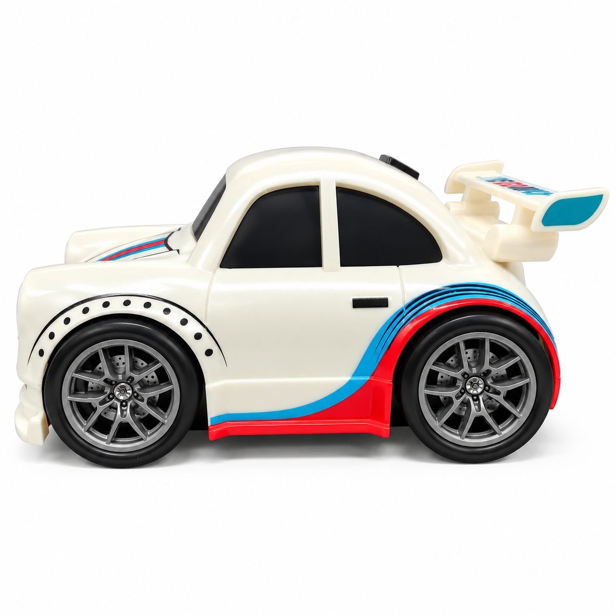 MINI Dream Racing Multi-Functional Remote Control Racing Car Toy with Follow Mode, Escape Mode, Sports Design & Wireless Controller – White (6+ Years)
