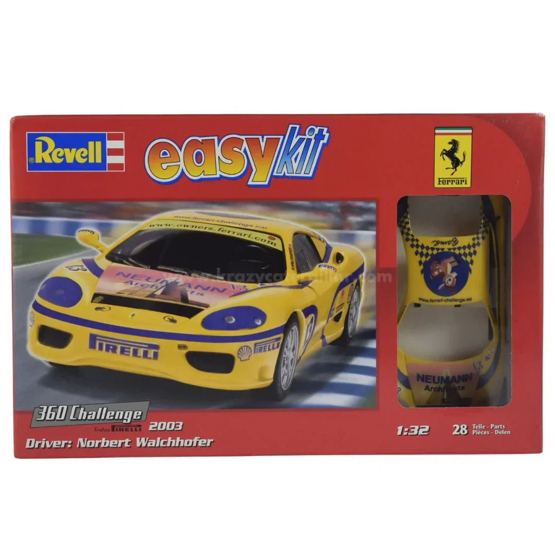 Revell Ferrari 360 Challenge 2003 Norbert Walcchofer - Easy Kit 1:32 Plastic Scale Model Kit - Jaiman Toys