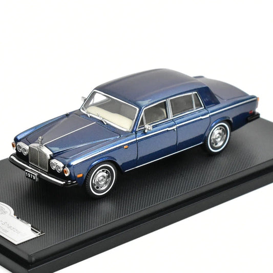 GFCC 1:64 Scale Rolls-Royce Silver Shadow II 1979 Blue – Diecast Metal Car Model Collectible