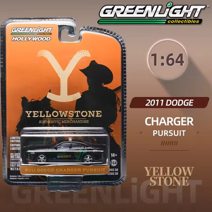 Greenlight Hollywood – Yellowstone 2011 Dodge Charger Pursuit (County Sheriff) Die-Cast Car 1:64 Scale - Jaiman Toys