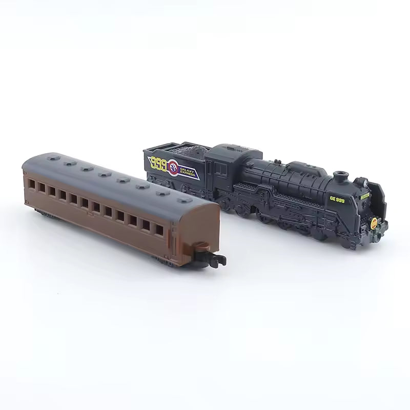 Tomica Unlimited No.10 TPU10 Galaxy Express 999 Train Set by Takara Tomy | GE999 Steam Locomotive, Coal Tender & Passenger Coach | Detailed Collectible Model Train Toy | Galaxy Express 999 Anime Railway Collection
