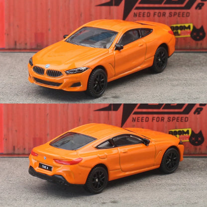 CCA 1:64 BMW M850i Coupé S09-02 Die-Cast Model Car – Orange BMW Luxury Sports Coupe Miniature | Premium Alloy Collectible Car