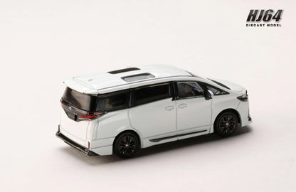 Hobby Japan 1:64 Toyota Vellfire Z Premier Hybrid (H40W) Die-Cast Model – Platinum White Pearl Mica | HJ642077CW
