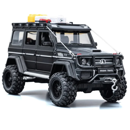 CHE-ZHI Mercades-Banz G550 4x4 Limited Edition Diecast Sports car Modified Pull Back Car with  Openable Doors & Sound Light Diecast Car  Model