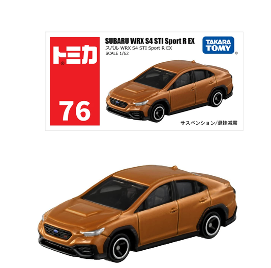 TOMICA SUBARU WRX S4 STI Sport R EX- TAKARA TOMY -Diecast Scale Model Car - 1/62