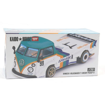 Mini GT 1:64 Scale Volkswagen T1 GReddy Pickup V1 Diecast Scale Model Car | Collectible Model