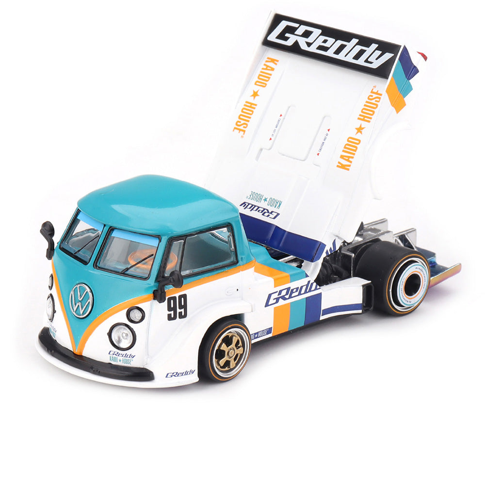 Mini GT 1:64 Scale Volkswagen T1 GReddy Pickup V1 Diecast Scale Model Car | Collectible Model