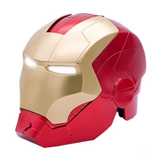 Iron Man LED Helmet Mask – Light-Up Eyes, 24” Fit, Ultimate Role-Play Costume for Kids &amp; Adults